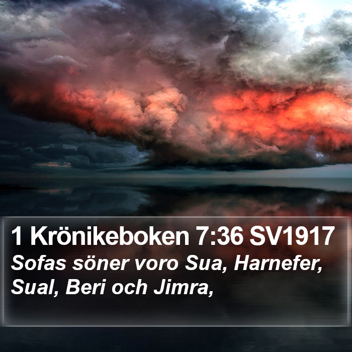 1 Krönikeboken 7:36 SV1917 Bible Study