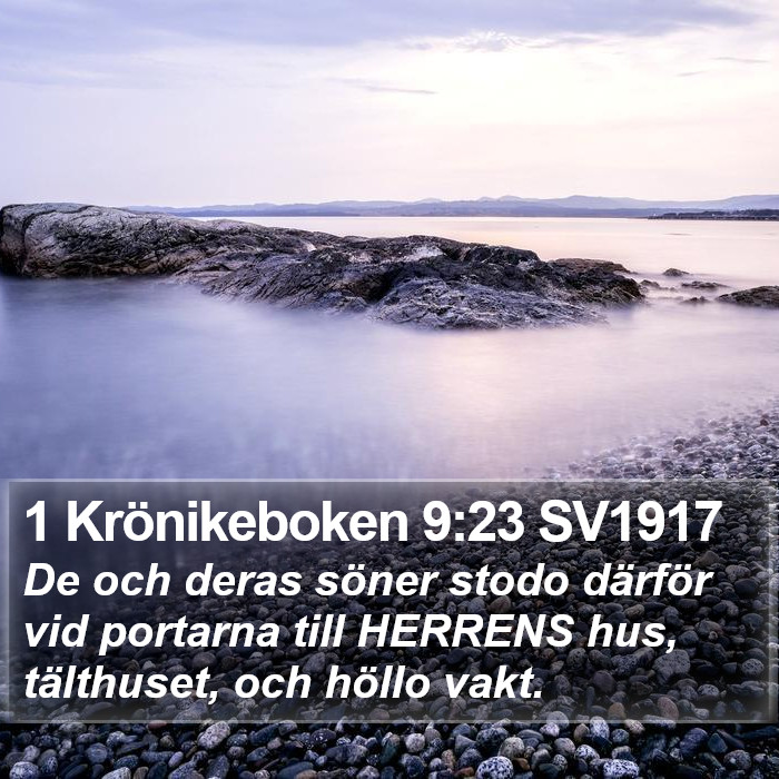 1 Krönikeboken 9:23 SV1917 Bible Study