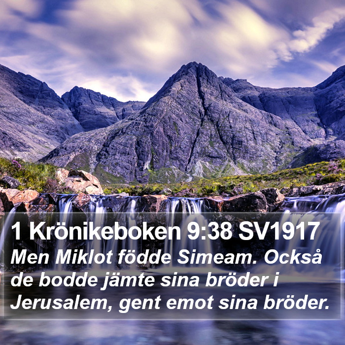 1 Krönikeboken 9:38 SV1917 Bible Study