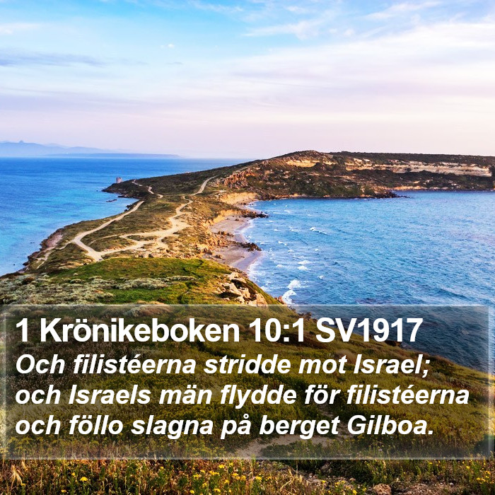 1 Krönikeboken 10:1 SV1917 Bible Study