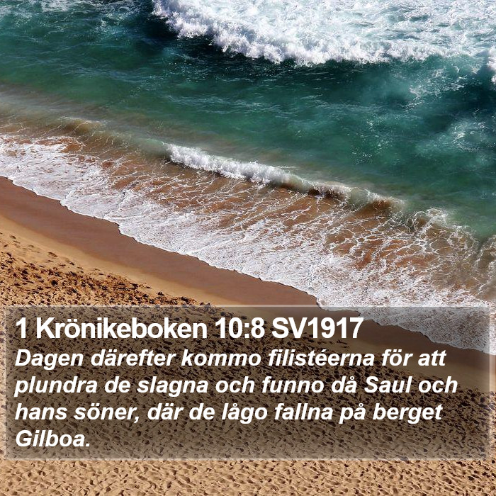 1 Krönikeboken 10:8 SV1917 Bible Study
