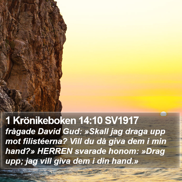 1 Krönikeboken 14:10 SV1917 Bible Study