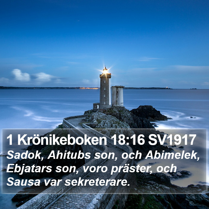1 Krönikeboken 18:16 SV1917 Bible Study