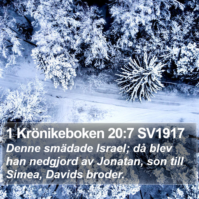 1 Krönikeboken 20:7 SV1917 Bible Study