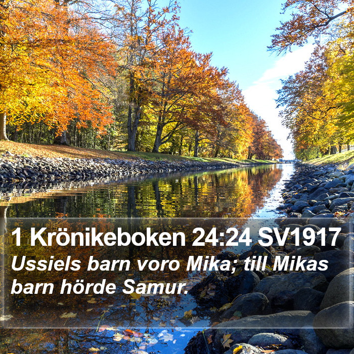 1 Krönikeboken 24:24 SV1917 Bible Study