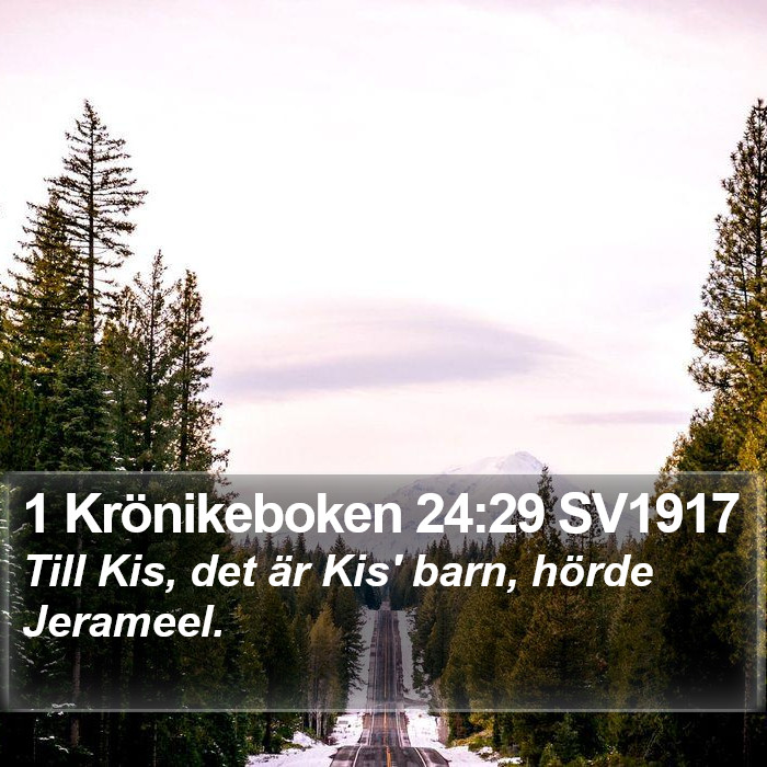 1 Krönikeboken 24:29 SV1917 Bible Study