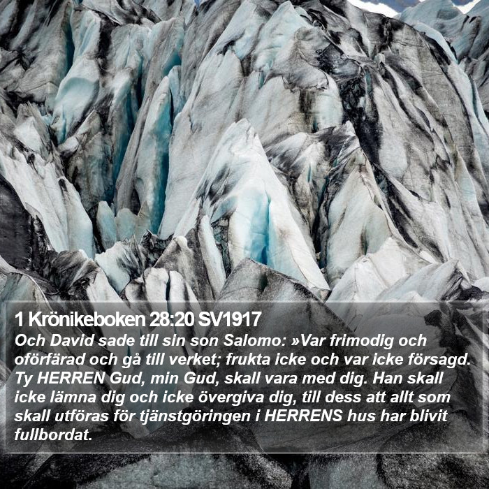 1 Krönikeboken 28:20 SV1917 Bible Study