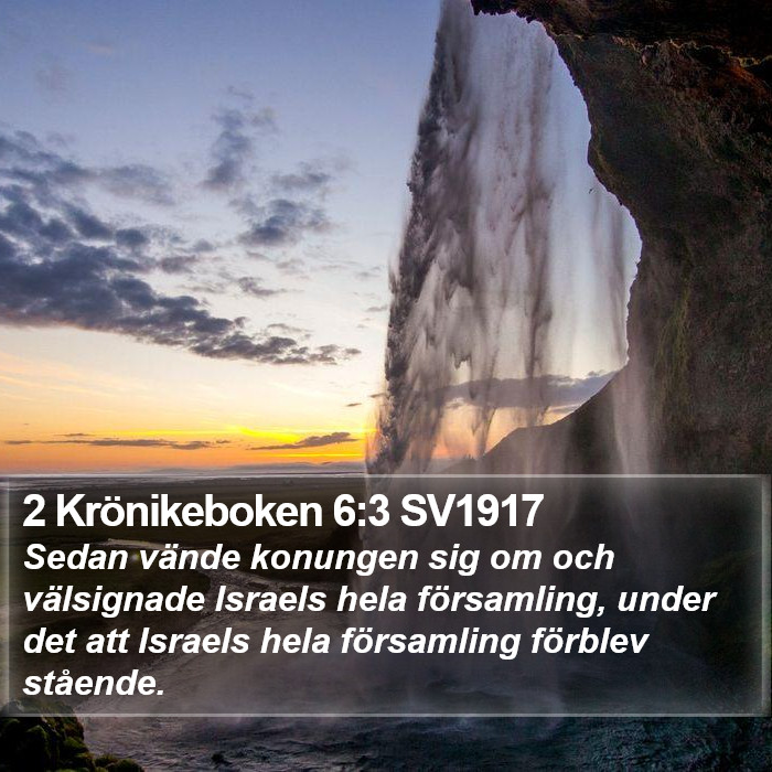2 Krönikeboken 6:3 SV1917 Bible Study