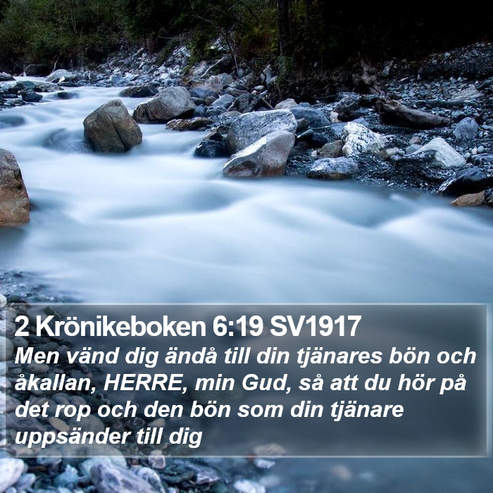 2 Krönikeboken 6:19 SV1917 Bible Study