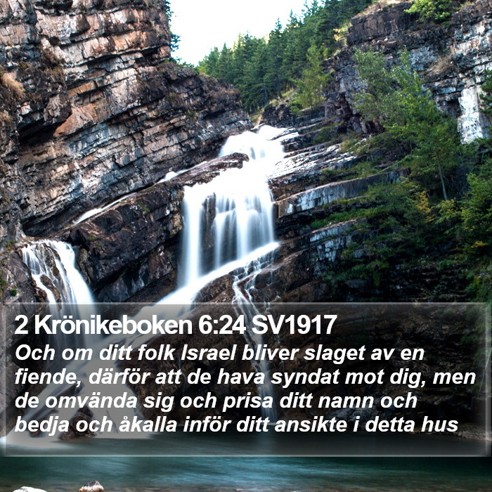 2 Krönikeboken 6:24 SV1917 Bible Study
