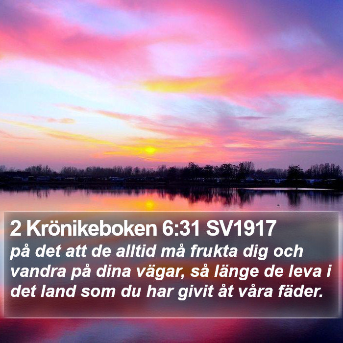 2 Krönikeboken 6:31 SV1917 Bible Study