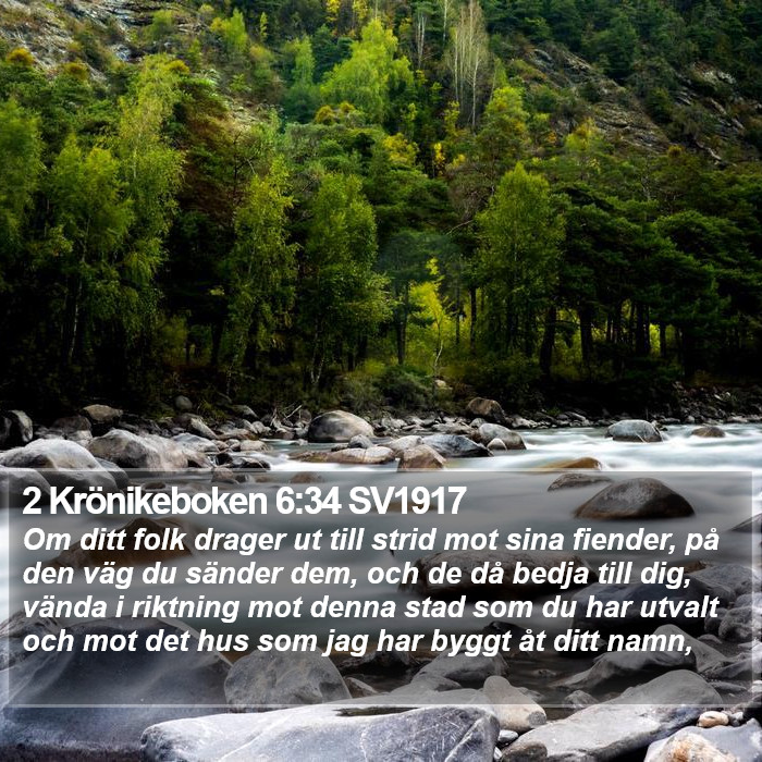 2 Krönikeboken 6:34 SV1917 Bible Study