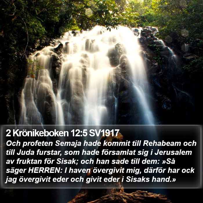 2 Krönikeboken 12:5 SV1917 Bible Study
