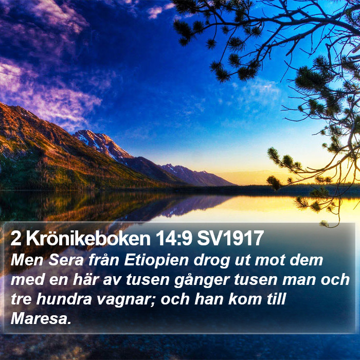 2 Krönikeboken 14:9 SV1917 Bible Study