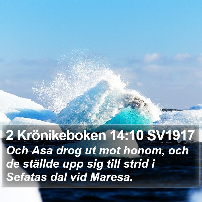 2 Krönikeboken 14:10 SV1917 Bible Study