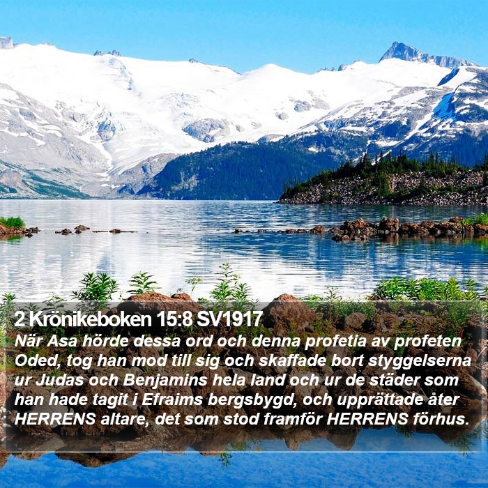 2 Krönikeboken 15:8 SV1917 Bible Study