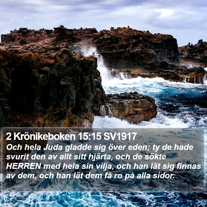 2 Krönikeboken 15:15 SV1917 Bible Study