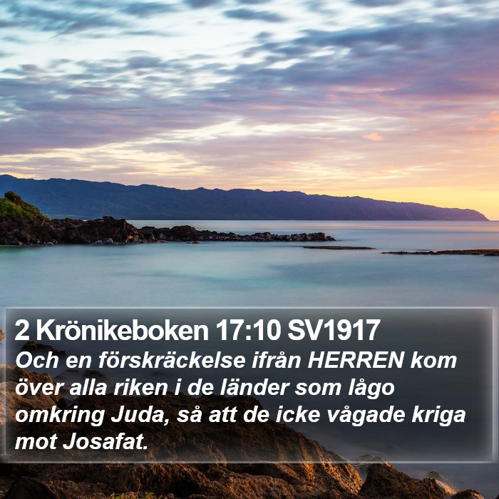 2 Krönikeboken 17:10 SV1917 Bible Study