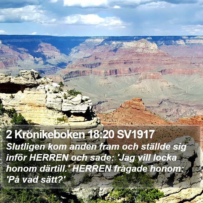 2 Krönikeboken 18:20 SV1917 Bible Study