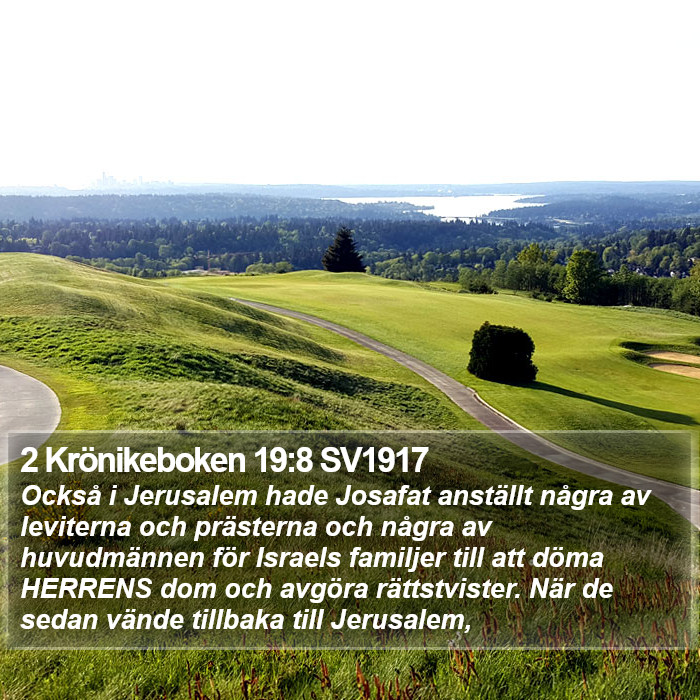 2 Krönikeboken 19:8 SV1917 Bible Study