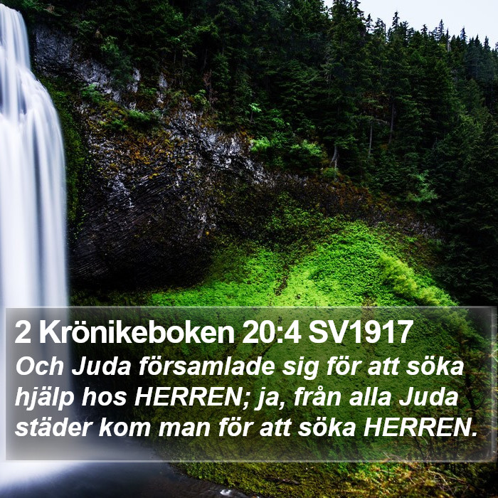 2 Krönikeboken 20:4 SV1917 Bible Study