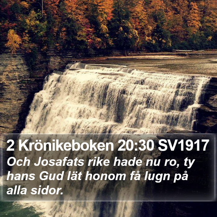 2 Krönikeboken 20:30 SV1917 Bible Study