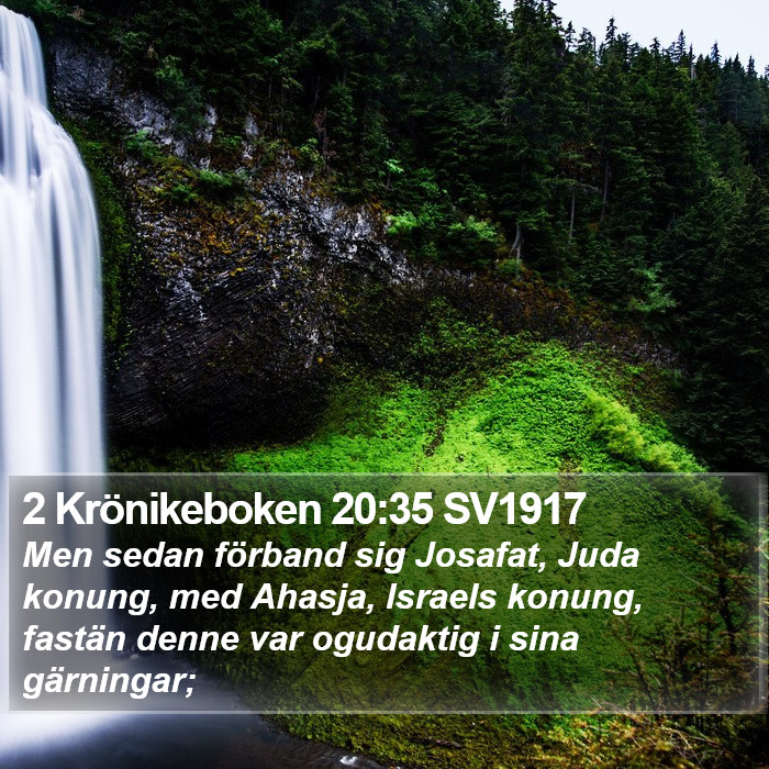 2 Krönikeboken 20:35 SV1917 Bible Study