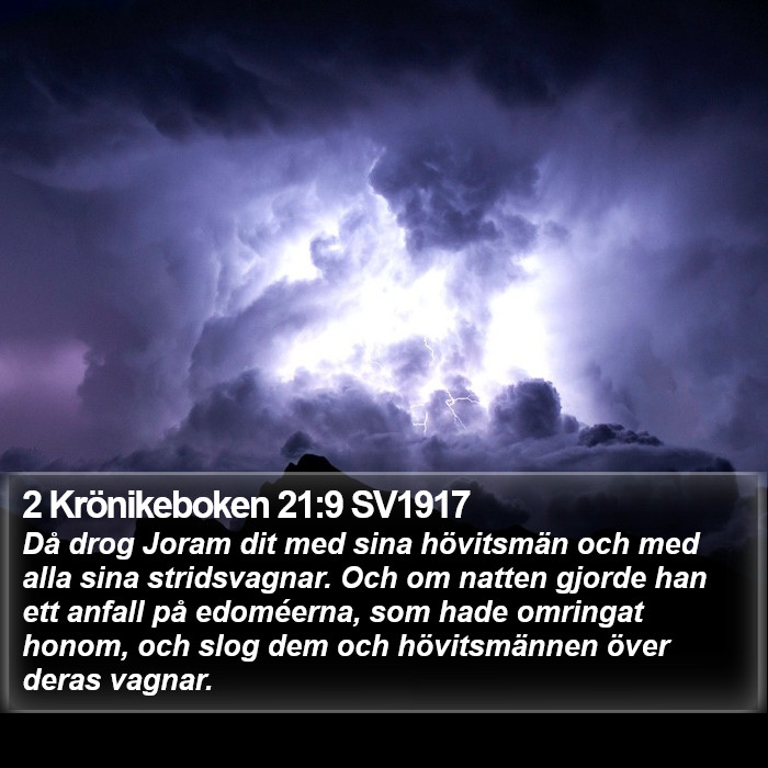 2 Krönikeboken 21:9 SV1917 Bible Study