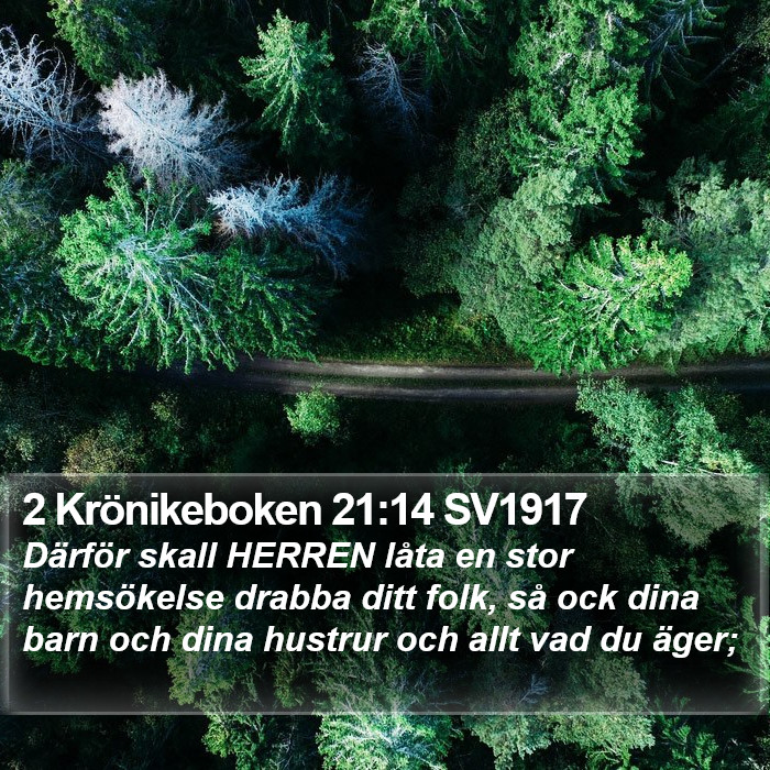 2 Krönikeboken 21:14 SV1917 Bible Study