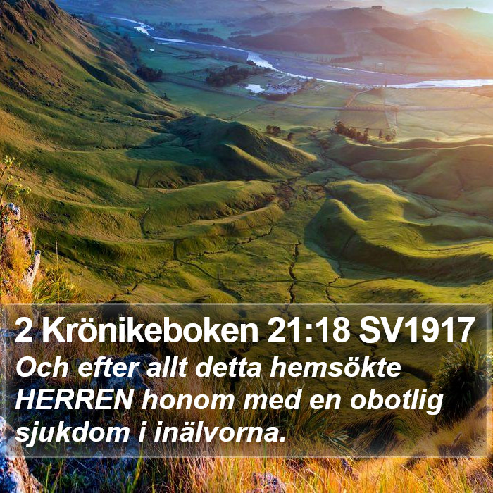 2 Krönikeboken 21:18 SV1917 Bible Study