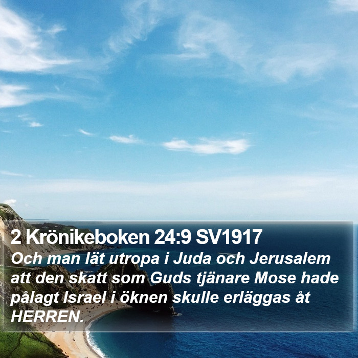 2 Krönikeboken 24:9 SV1917 Bible Study