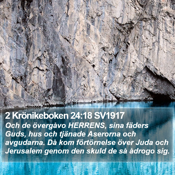 2 Krönikeboken 24:18 SV1917 Bible Study