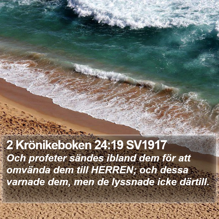 2 Krönikeboken 24:19 SV1917 Bible Study