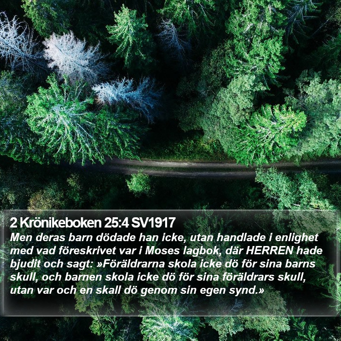 2 Krönikeboken 25:4 SV1917 Bible Study