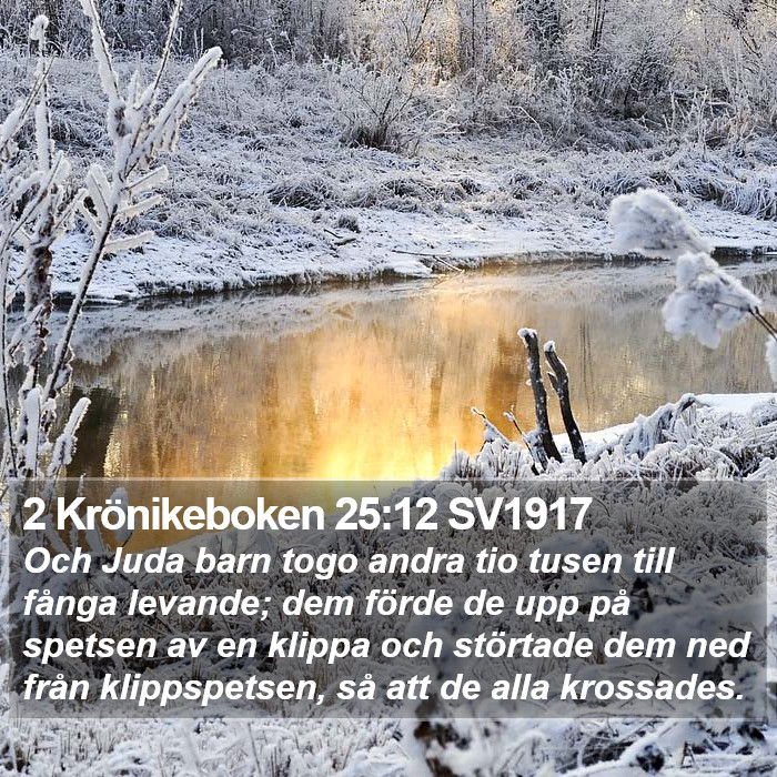 2 Krönikeboken 25:12 SV1917 Bible Study