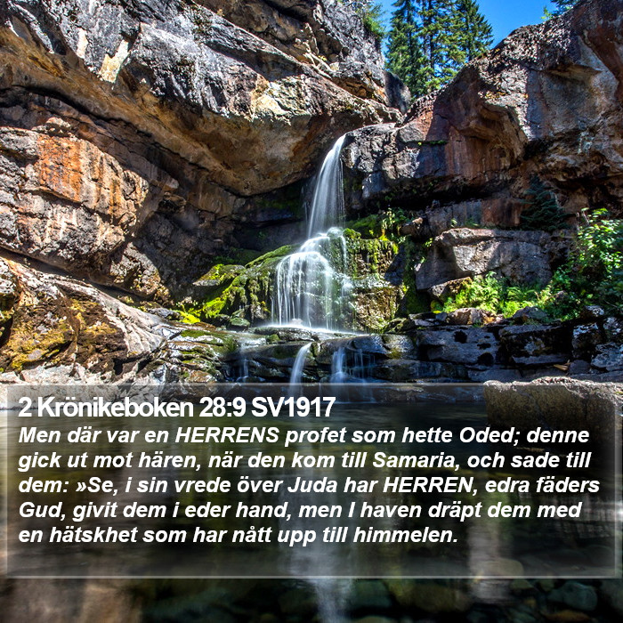 2 Krönikeboken 28:9 SV1917 Bible Study