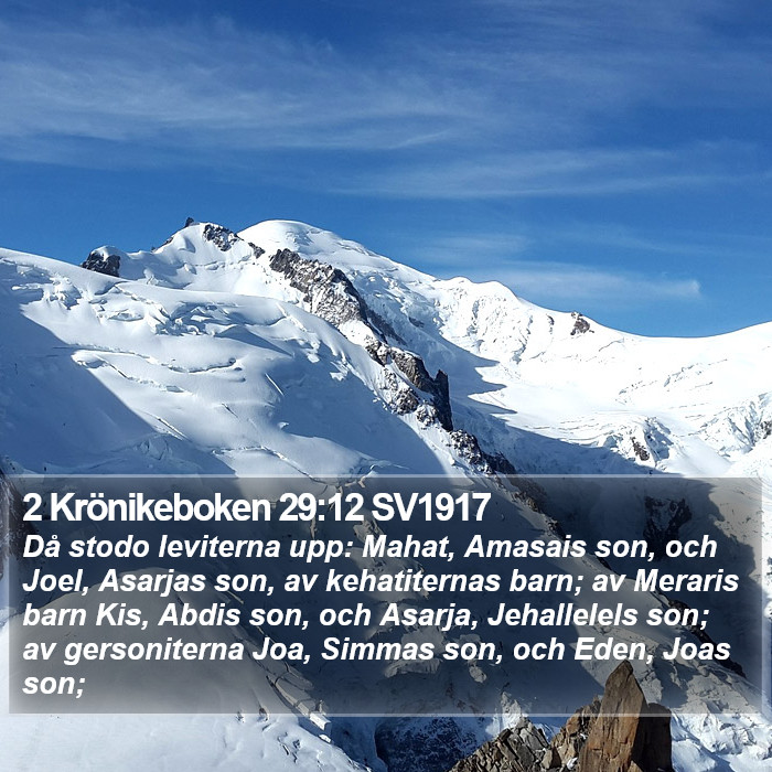 2 Krönikeboken 29:12 SV1917 Bible Study