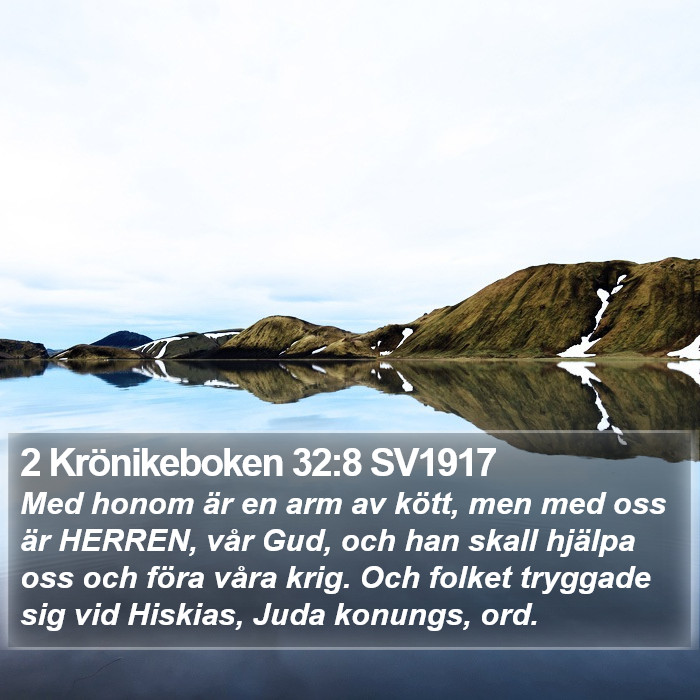 2 Krönikeboken 32:8 SV1917 Bible Study
