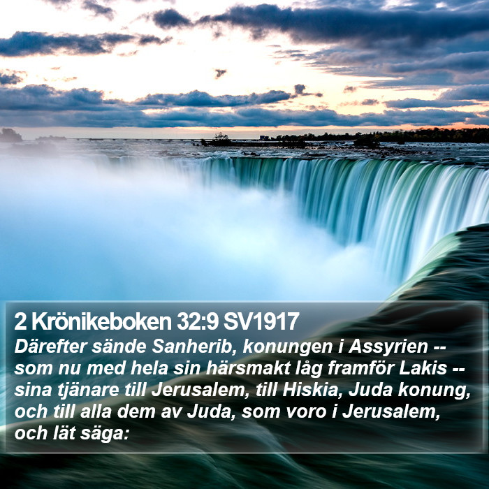 2 Krönikeboken 32:9 SV1917 Bible Study