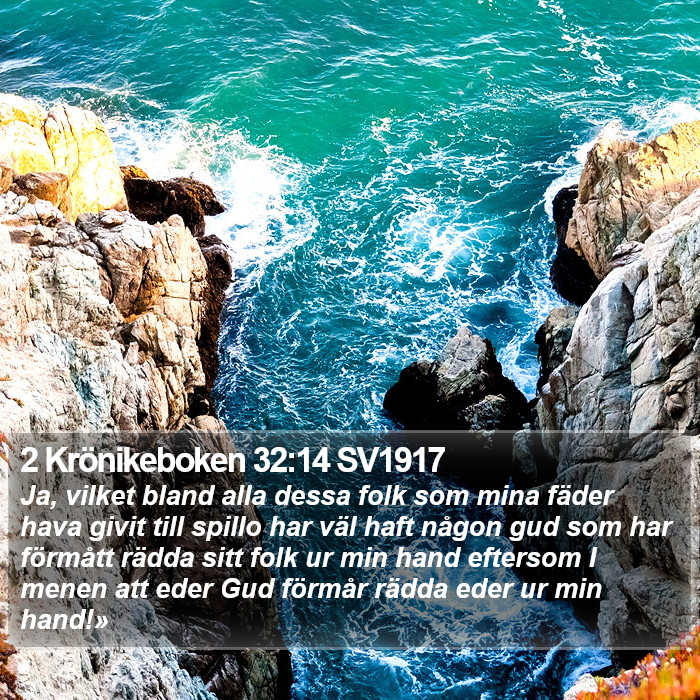 2 Krönikeboken 32:14 SV1917 Bible Study
