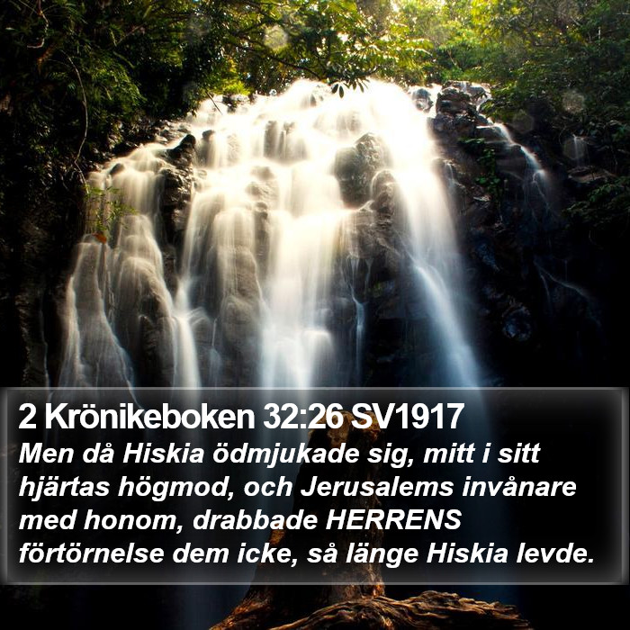 2 Krönikeboken 32:26 SV1917 Bible Study