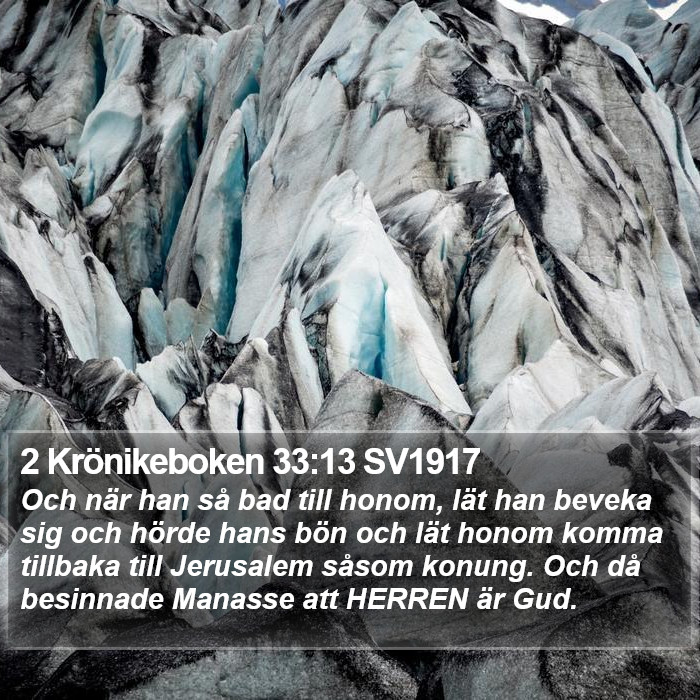 2 Krönikeboken 33:13 SV1917 Bible Study