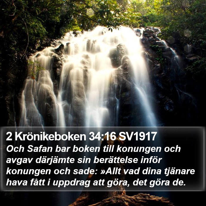 2 Krönikeboken 34:16 SV1917 Bible Study