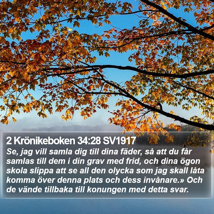 2 Krönikeboken 34:28 SV1917 Bible Study