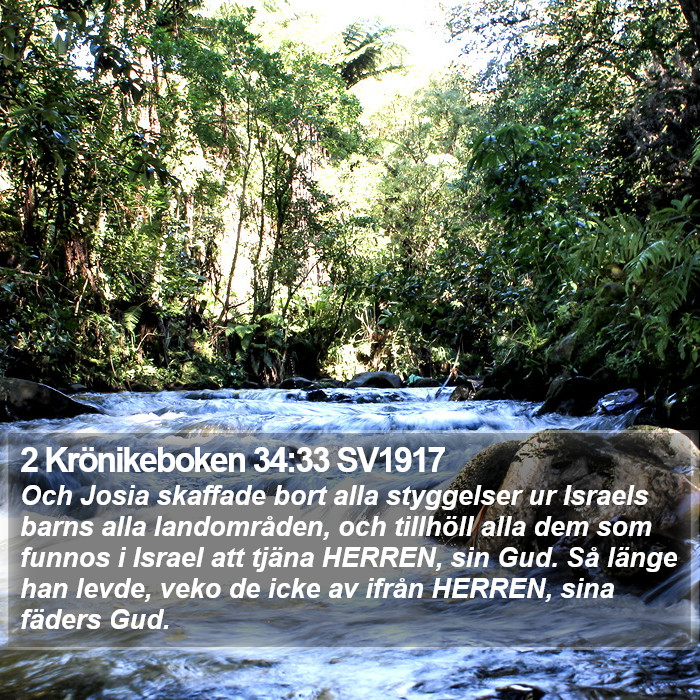 2 Krönikeboken 34:33 SV1917 Bible Study