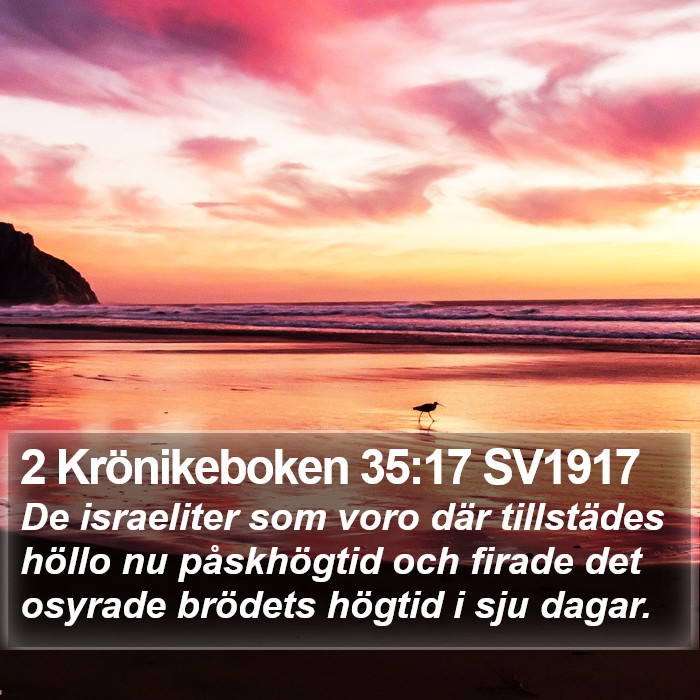 2 Krönikeboken 35:17 SV1917 Bible Study
