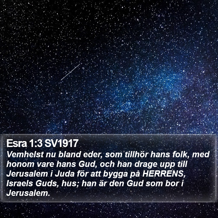 Esra 1:3 SV1917 Bible Study