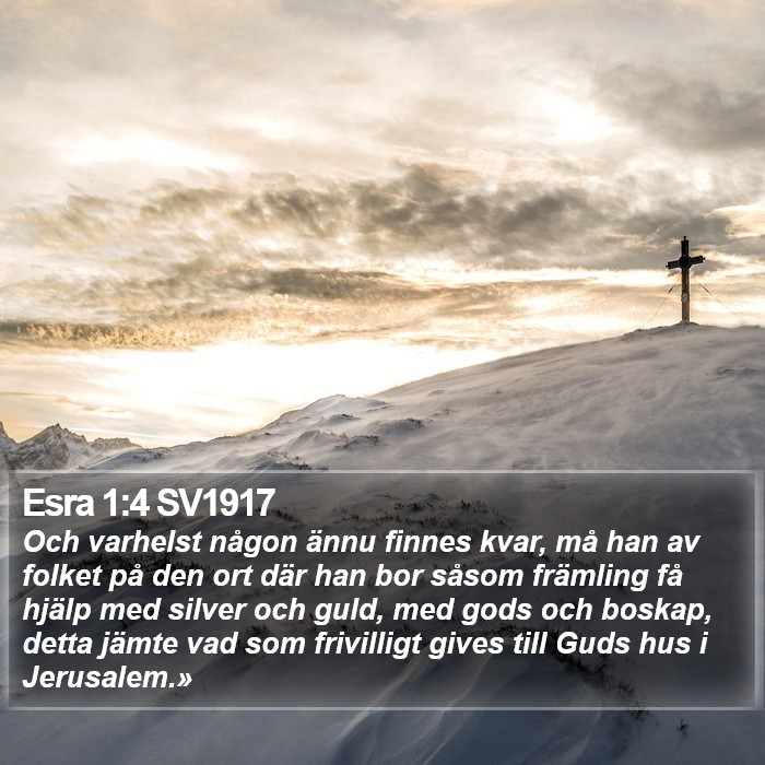 Esra 1:4 SV1917 Bible Study