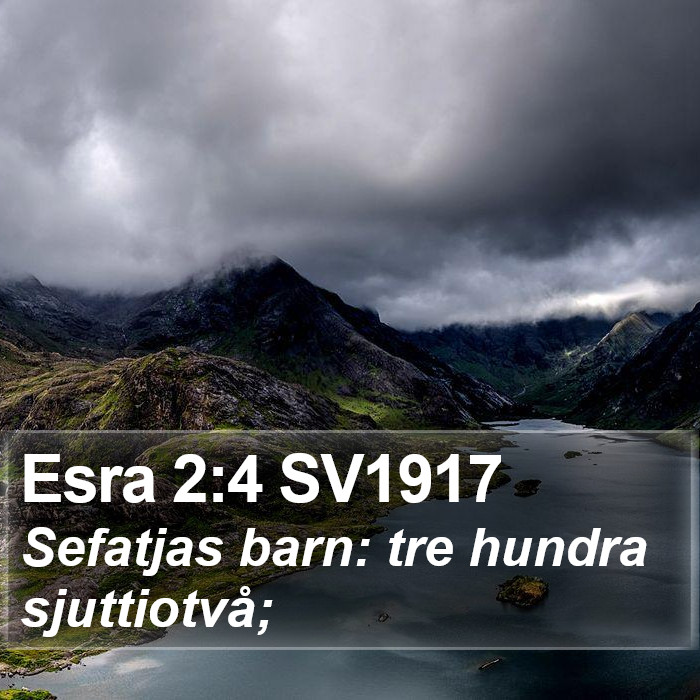 Esra 2:4 SV1917 Bible Study