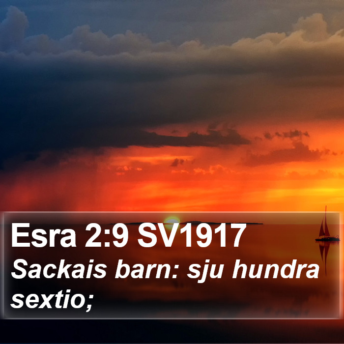 Esra 2:9 SV1917 Bible Study